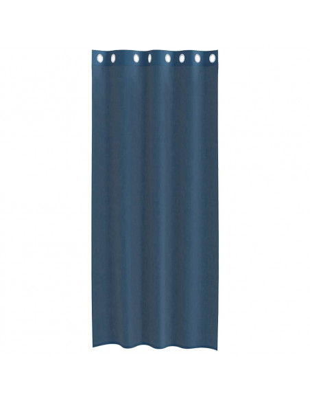 Tende in Voile con Occhielli 2 pz Blu Reale