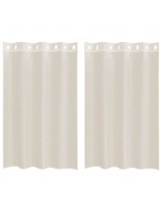 Tende in Voile con Occhielli 2 pz Crema 140x175 cm 2