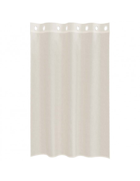Tende in Voile con Occhielli 2 pz Crema 140x175 cm