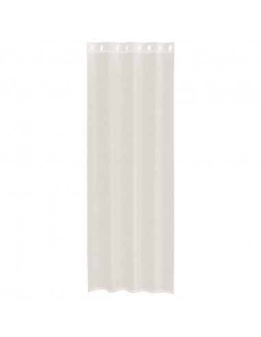 Tende in Voile con Occhielli 2 pz Crema 140x260 cm