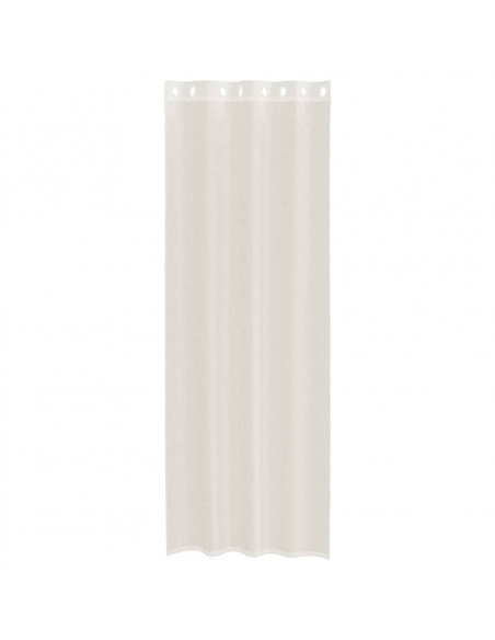 Tende in Voile con Occhielli 2 pz Crema 140x300 cm