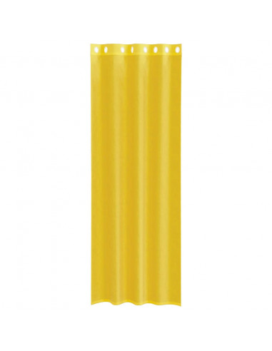 Tende in Voile con Occhielli 2 pz Giallo