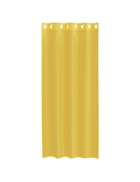 Tende in Voile con Occhielli 2 pz Giallo