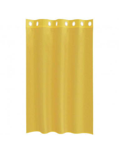 Tende in Voile con Occhielli 2 pz Giallo