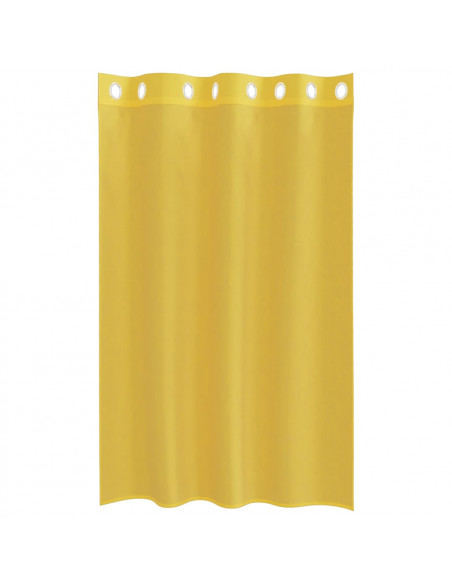 Tende in Voile con Occhielli 2 pz Giallo