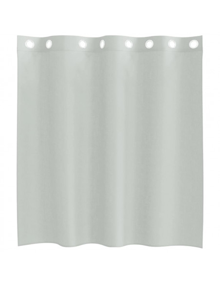 Tende in Voile con Occhielli 2 pz Grigio Chiaro 140x140 cm
