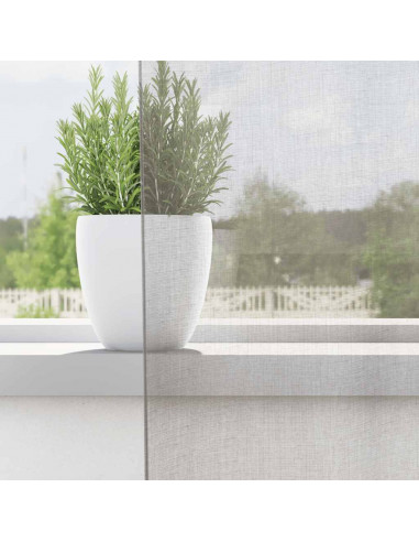 Tende in Voile con Occhielli 2 pz Grigio Chiaro 140x175 cm