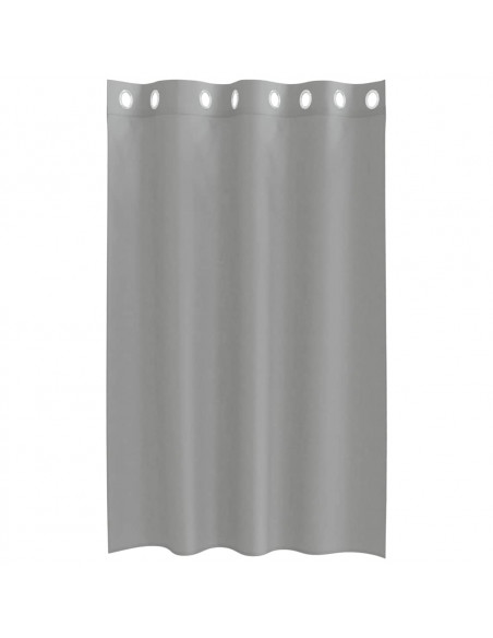 Tende in Voile con Occhielli 2 pz Grigio Chiaro 140x175 cm