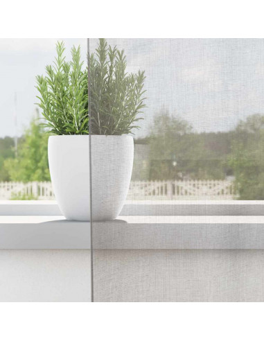 Tende in Voile con Occhielli 2 pz Grigio Chiaro 140x260 cm