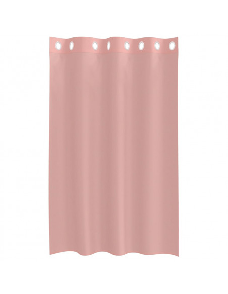Tende in Voile con Occhielli 2 pz Rosa 140x175 cm