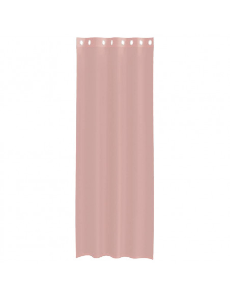 Tende in Voile con Occhielli 2 pz Rosa 140x300 cm