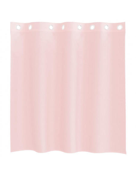 Tende in Voile con Occhielli 2 pz Rosa Chiaro 140x140 cm