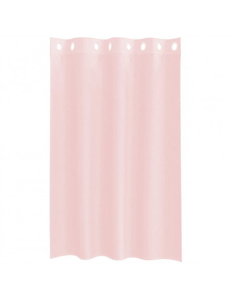 Tende in Voile con Occhielli 2 pz Rosa Chiaro 140x175 cm