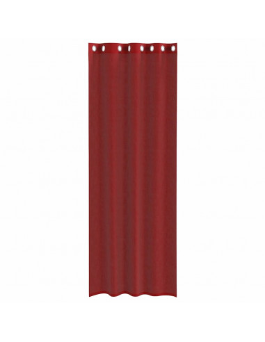 Tende in Voile con Occhielli 2 pz Rosso Vino