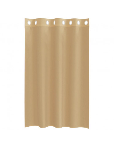 Tende in Voile con Occhielli 2 pz Sabbia