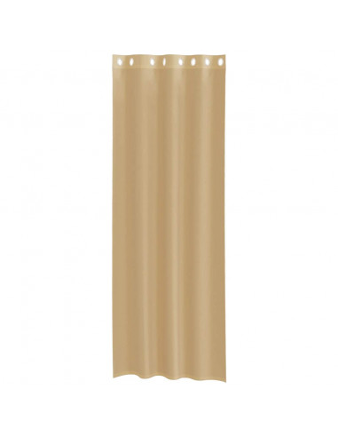 Tende in Voile con Occhielli 2 pz Sabbia