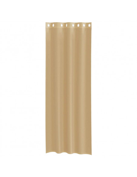 Tende in Voile con Occhielli 2 pz Sabbia