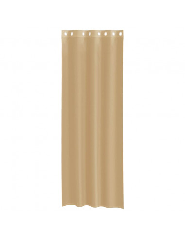 Tende in Voile con Occhielli 2 pz Sabbia