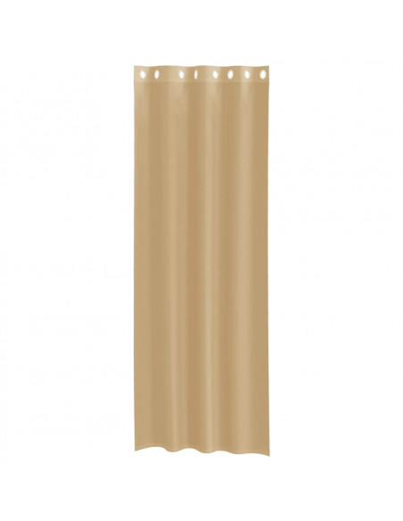 Tende in Voile con Occhielli 2 pz Sabbia