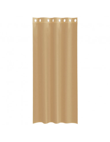 Tende in Voile con Occhielli 2 pz Sabbia