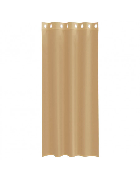 Tende in Voile con Occhielli 2 pz Sabbia