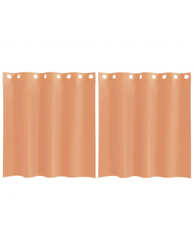 Tende in Voile con Occhielli 2 pz Terracotta