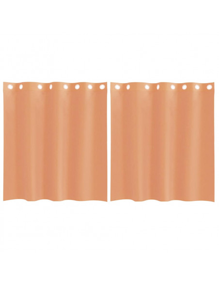 Tende in Voile con Occhielli 2 pz Terracotta