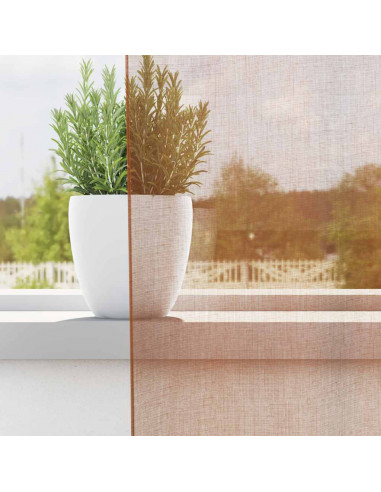 Tende in Voile con Occhielli 2 pz Terracotta