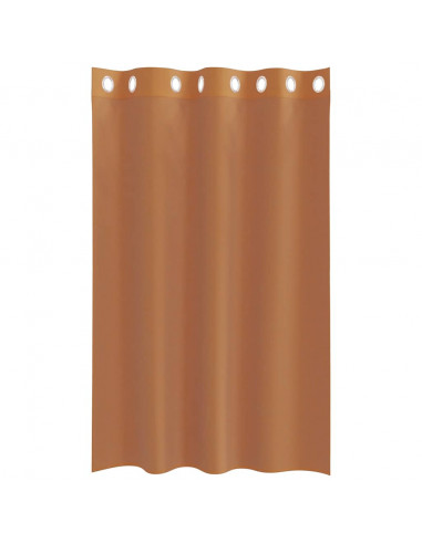 Tende in Voile con Occhielli 2 pz Terracotta