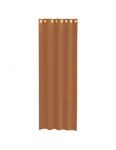 Tende in Voile con Occhielli 2 pz Terracotta