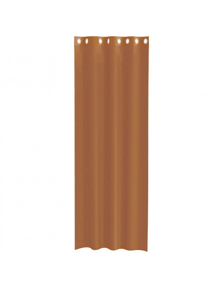Tende in Voile con Occhielli 2 pz Terracotta