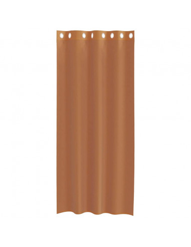 Tende in Voile con Occhielli 2 pz Terracotta
