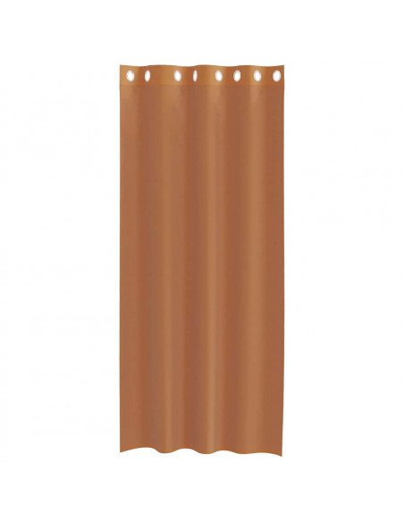 Tende in Voile con Occhielli 2 pz Terracotta