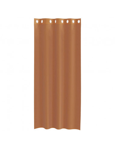 Tende in Voile con Occhielli 2 pz Terracotta