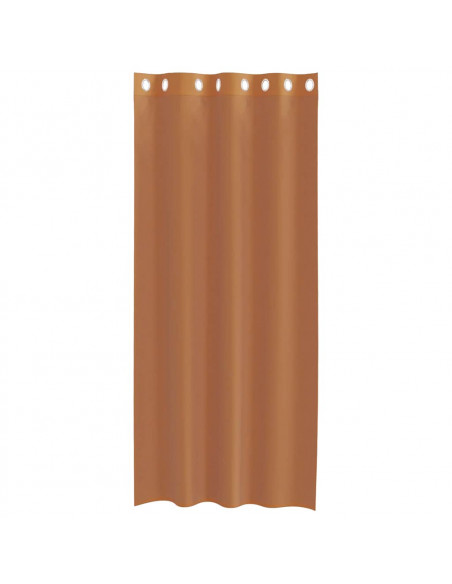 Tende in Voile con Occhielli 2 pz Terracotta