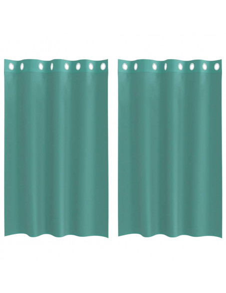 Tende in Voile con Occhielli 2 pz Turchese