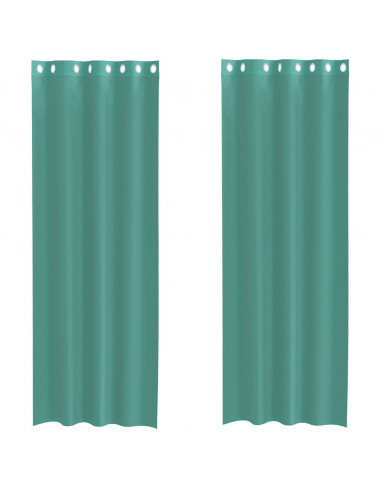 Tende in Voile con Occhielli 2 pz Turchese