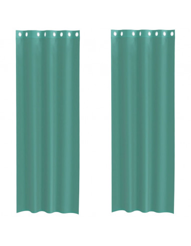 Tende in Voile con Occhielli 2 pz Turchese