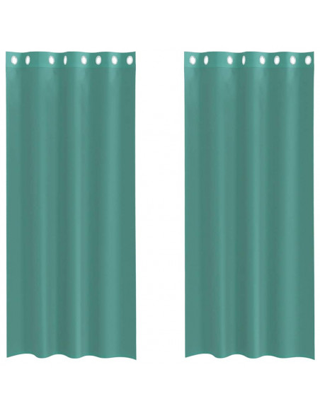 Tende in Voile con Occhielli 2 pz Turchese