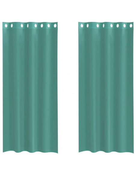 Tende in Voile con Occhielli 2 pz Turchese
