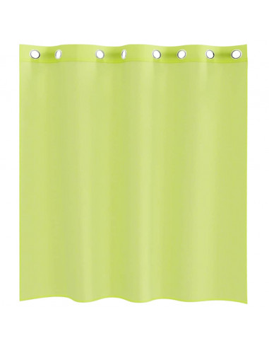 Tende in Voile con Occhielli 2 pz Verde Mela 140x140 cm