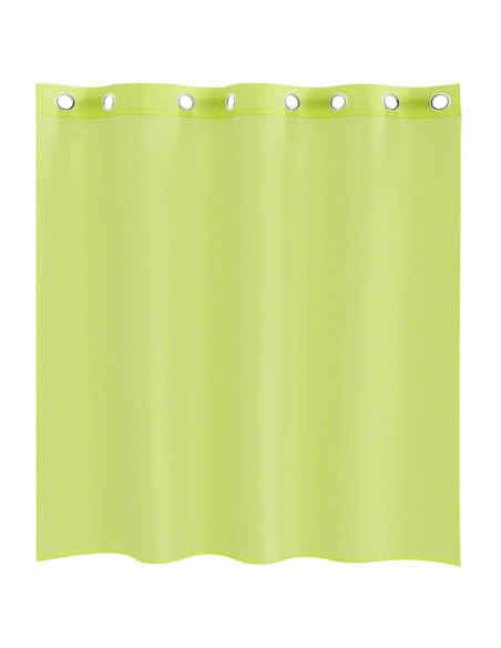 Tende in Voile con Occhielli 2 pz Verde Mela 140x140 cm