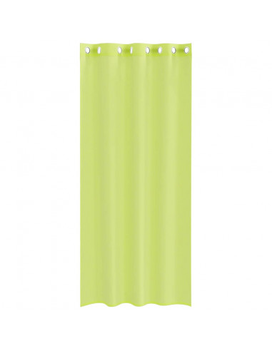 Tende in Voile con Occhielli 2 pz Verde Mela 140x245 cm