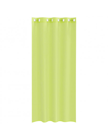 Tende in Voile con Occhielli 2 pz Verde Mela 140x245 cm