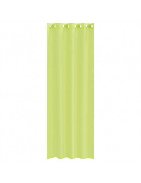Tende in Voile con Occhielli 2 pz Verde Mela 140x260 cm