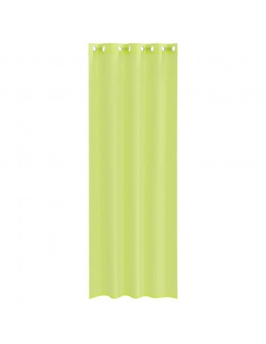 Tende in Voile con Occhielli 2 pz Verde Mela 140x300 cm
