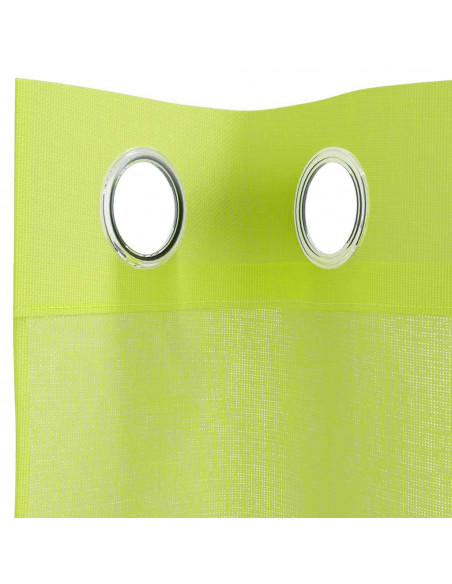 Tende in Voile con Occhielli 2 pz Verde Mela 140x300 cm