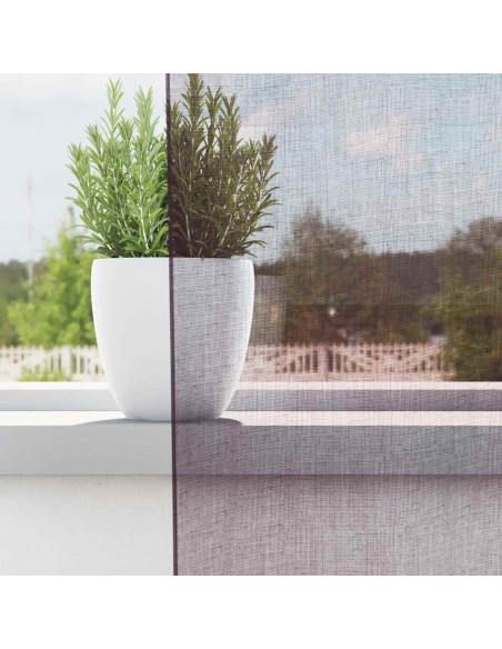 Tende in Voile con Occhielli 2 pz Viola 140x140 cm