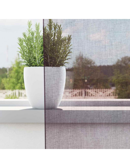 Tende in Voile con Occhielli 2 pz Viola 140x260 cm
