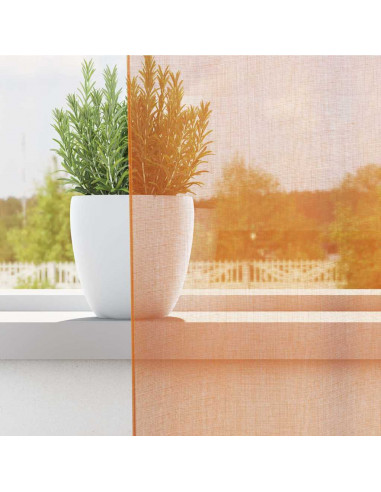 Tende in Voile con Passanti 2 pz Arancio 140x140 cm